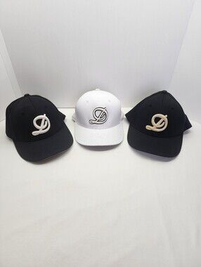 3pc Dollywood Baseball Hats, Sz L/XL Fitted
